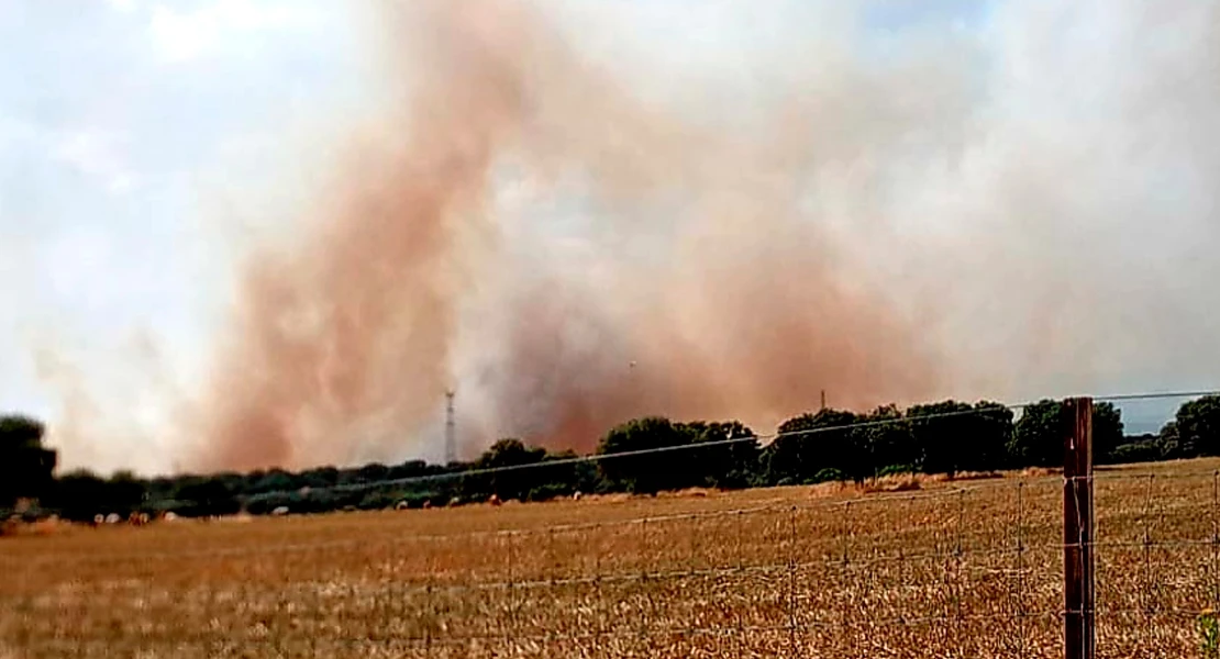 La tarde comienza con un nuevo incendio peligroso en Extremadura