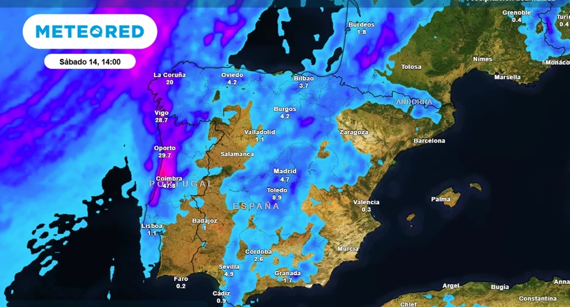 Adiós a los 40 ºC: las temperaturas bajan por el oeste