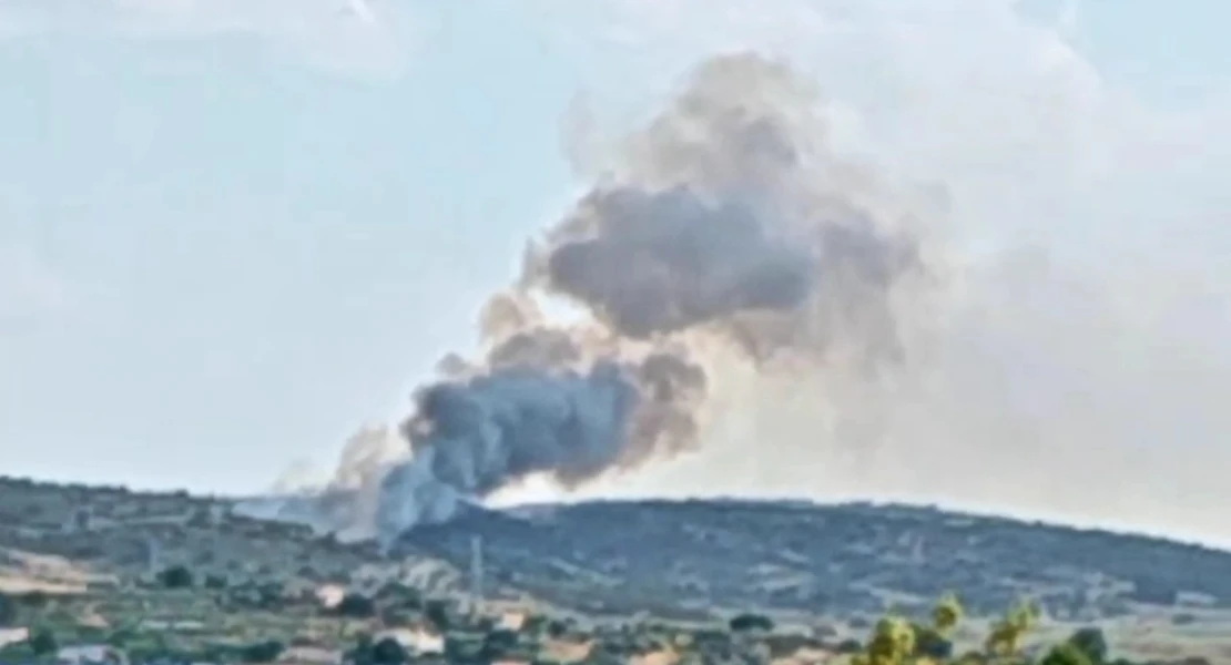 Nivel 1 de peligrosidad en un incendio forestal cerca de Plasencia