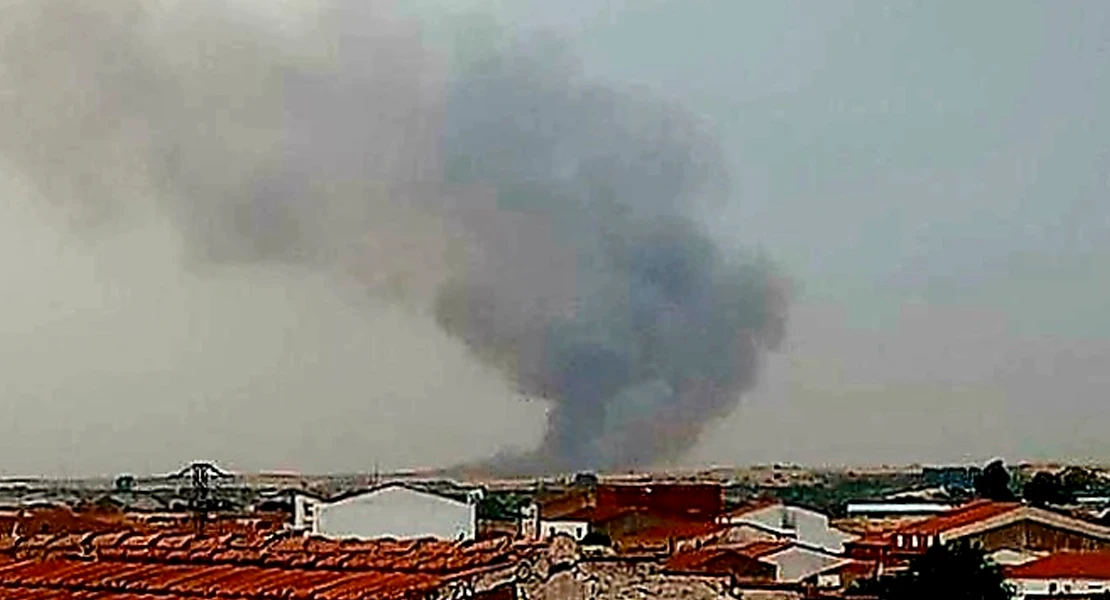 Nivel 1 de peligrosidad en un incendio forestal en Campanario (BA)