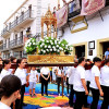 Arte efímero en San Vicente de Alcántara: el Corpus Christi llena las calles de color