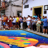 Arte efímero en San Vicente de Alcántara: el Corpus Christi llena las calles de color