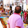 Arte efímero en San Vicente de Alcántara: el Corpus Christi llena las calles de color