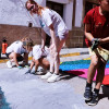 Arte efímero en San Vicente de Alcántara: el Corpus Christi llena las calles de color