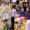 Arte efímero en San Vicente de Alcántara: el Corpus Christi llena las calles de color