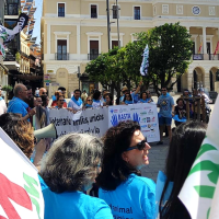 Los veterinarios vuelven a tomar las calles de Badajoz en señal de protesta