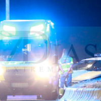 Varios heridos en un accidente de madrugada a la entrada de Badajoz
