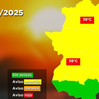 Las zonas de Extremadura y horas con más riesgo este lunes por el calor