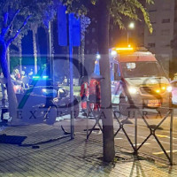 Dos accidentes de tráfico en Badajoz después de los fuegos artificiales