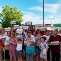 Protesta en Las 800 de Badajoz: "Queremos vivir con dignidad"