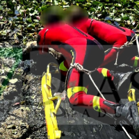 Rescatan una oveja tras quedar atrapada en el Río Guadiana