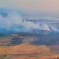 Imágenes del incendio que ha arrasado 800 hectáreas en Extremadura