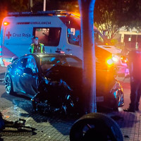 Dos accidentes de tráfico en Badajoz después de los fuegos artificiales
