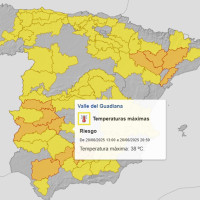 Cuatro comarcas extremeñas en alerta naranja: tiempo para este viernes
