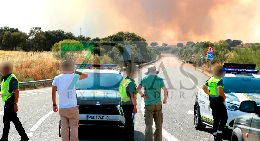 Imágenes y vídeo del imponente incendio en Extremadura: gran despliegue de medios