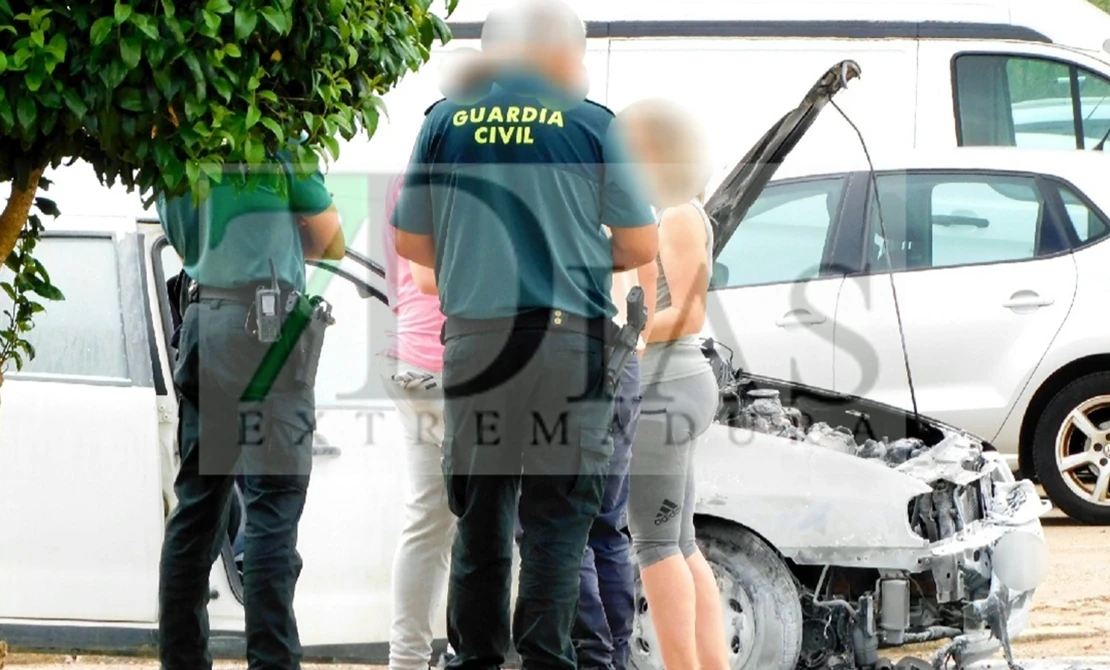 Se calcina un vehículo en Villafranco del Guadiana (BA)