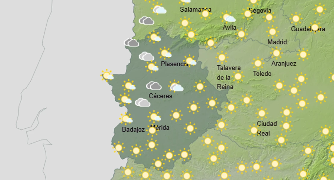 Extremadura despide la lluvia: esta es la predicción para el miércoles