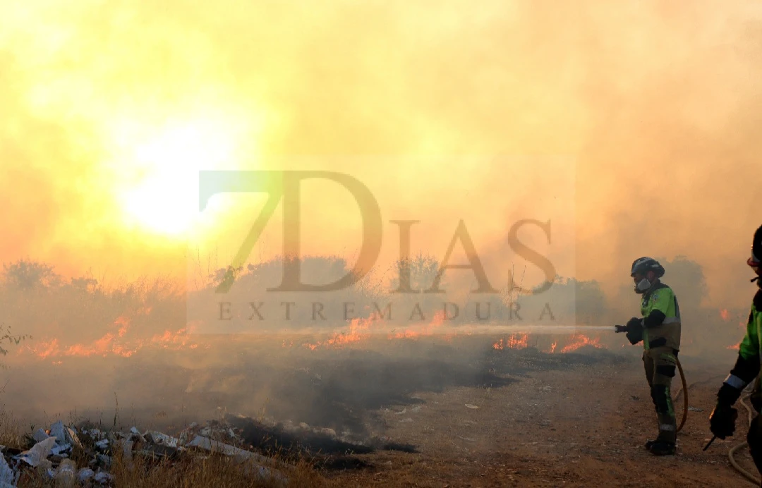 ¿Por qué huele a quemado en Badajoz? Un incendio levanta una impresionante columna de humo