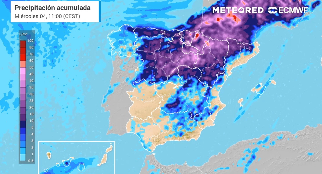 Nuevo cambio brusco de tiempo: llega una vaguada que traerá tormentas con granizo