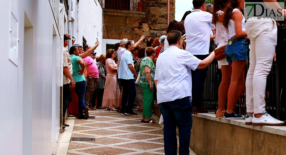 Arte efímero en San Vicente de Alcántara: el Corpus Christi llena las calles de color