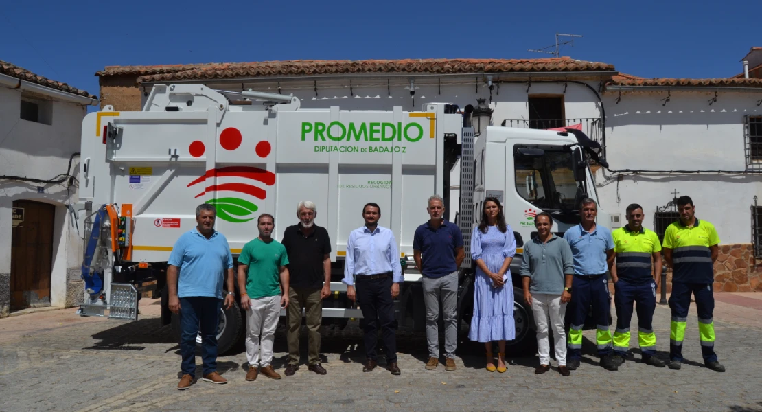 Promedio presenta nuevo camión recolector para municipios de La Siberia