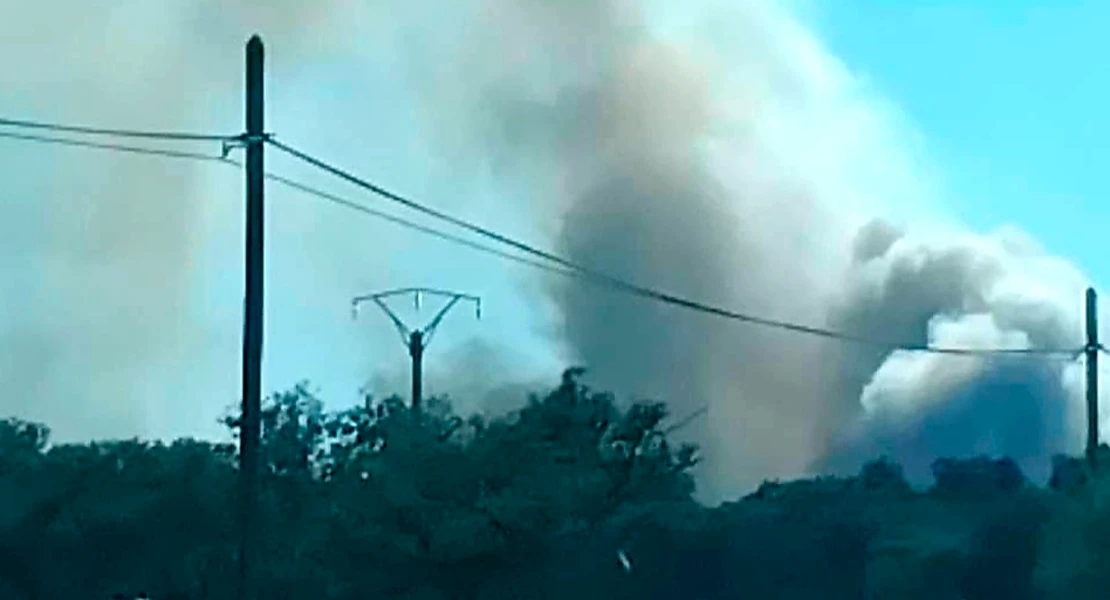 El Plan Infoex frena con éxito un incendio en la dehesa de Trujillo