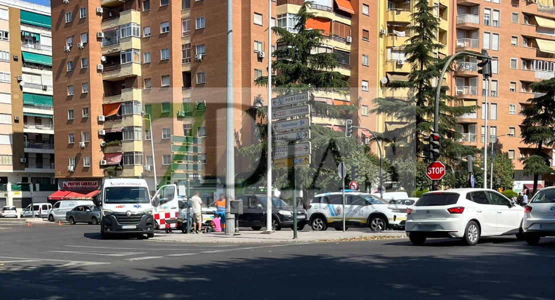 Herido tras sufrir un accidente de moto en Badajoz