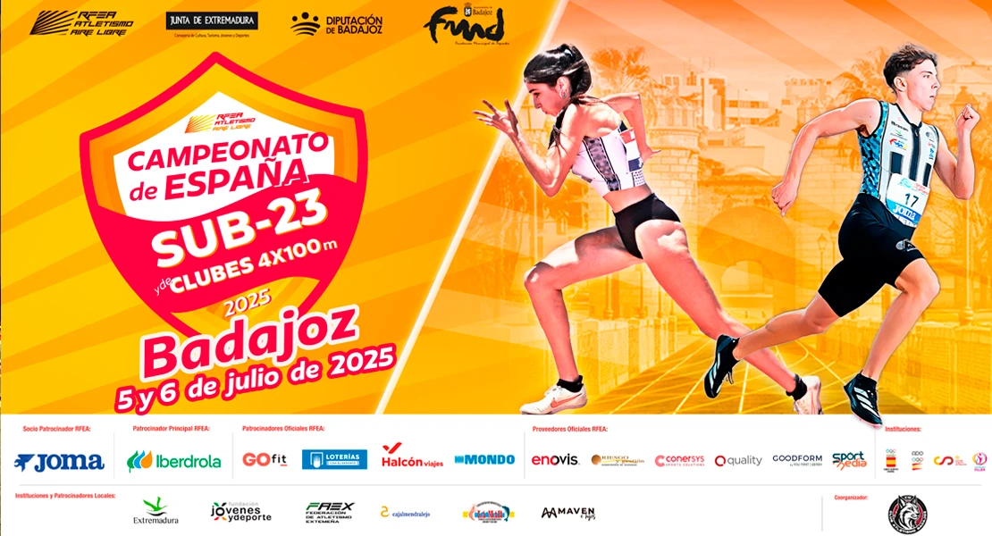 Badajoz acoge este fin de semana el Campeonato de España Sub‑23 de atletismo