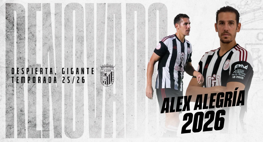 Alex Alegría vestirá la camiseta del CD Badajoz una temporada más