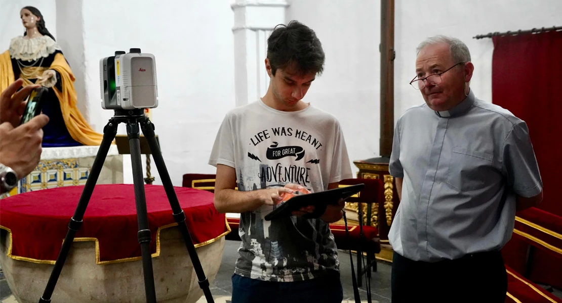 Crearán una réplica digital exacta de una parroquia de Badajoz