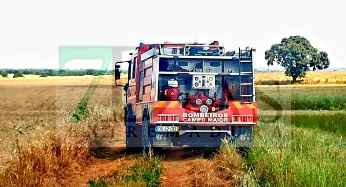 Un incendio forestal en Portugal cubre de humo Badajoz y sus pedanías