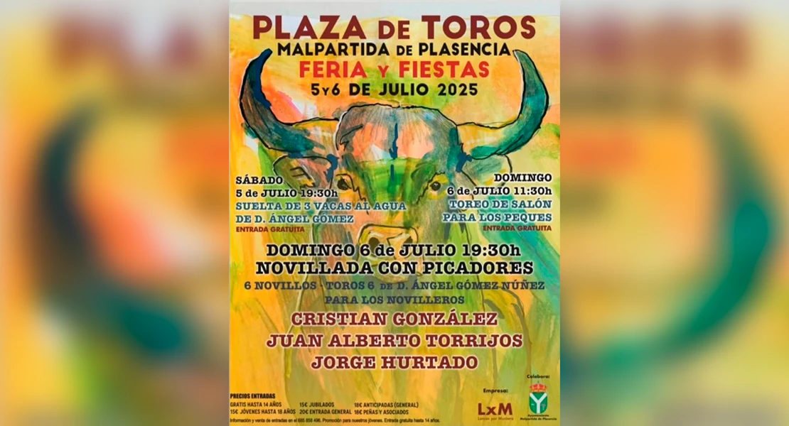 Critican el "toreo de salón para peques" de Malpartida de Plasencia