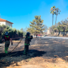 Así trabajan los efectivos de emergencias en el incendio de Las Vaguadas