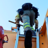 Imágenes de los bomberos en el incendio de Tres Arroyos