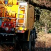 Imágenes de los bomberos en el incendio de Tres Arroyos