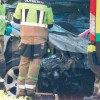 Aparatoso accidente en Badajoz: se empotra contra varios coches en Suerte de Saavedra