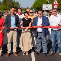 Así culmina la mejora de la carretera que une La Albuera con Valverde de Leganés