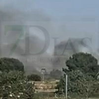 Bomberos y vecinos unen fuerzas durante horas en un incendio junto a la EX-107 (BA)