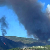 Un gran incendio forestal activa las alarmas en Las Hurdes: nivel 2 de peligrosidad