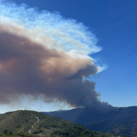 Activan la situación operativa 2 del Plan INFOCAEX por el incendio forestal en Caminomorisco