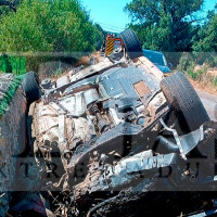 Un impactante accidente deja un herido en la BA-139