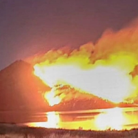 Un incendio calcina más de 20 hectáreas en el famoso Cerro Masatrigo, icono natural de Extremadura