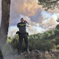 Evolución favorable del incendio de Las Hurdes: 70 % del perímetro estabilizado