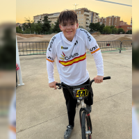 El joven ciclista que representará a Extremadura en el Mundial de BMX Racing en Copenhague