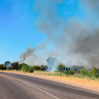 Así avanzan las llamas en el incendio de pastos de Las Vaguadas