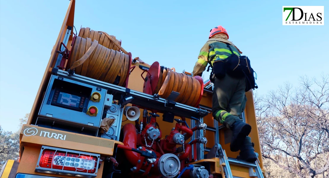 Imágenes de los bomberos en el incendio de Tres Arroyos