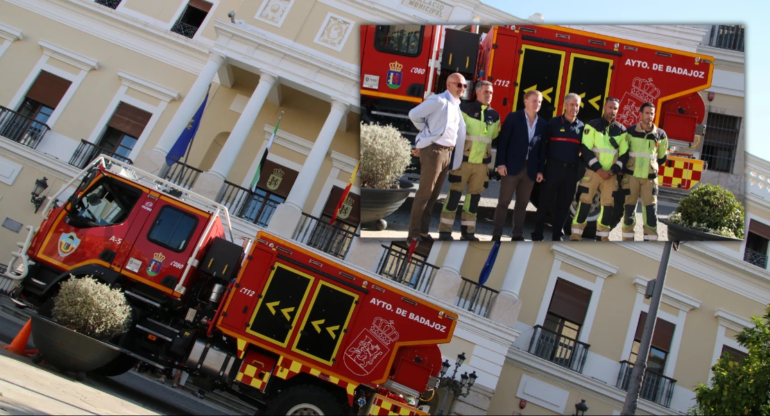El Parque de Bomberos de Badajoz cuenta con un nuevo camión para incendios forestales