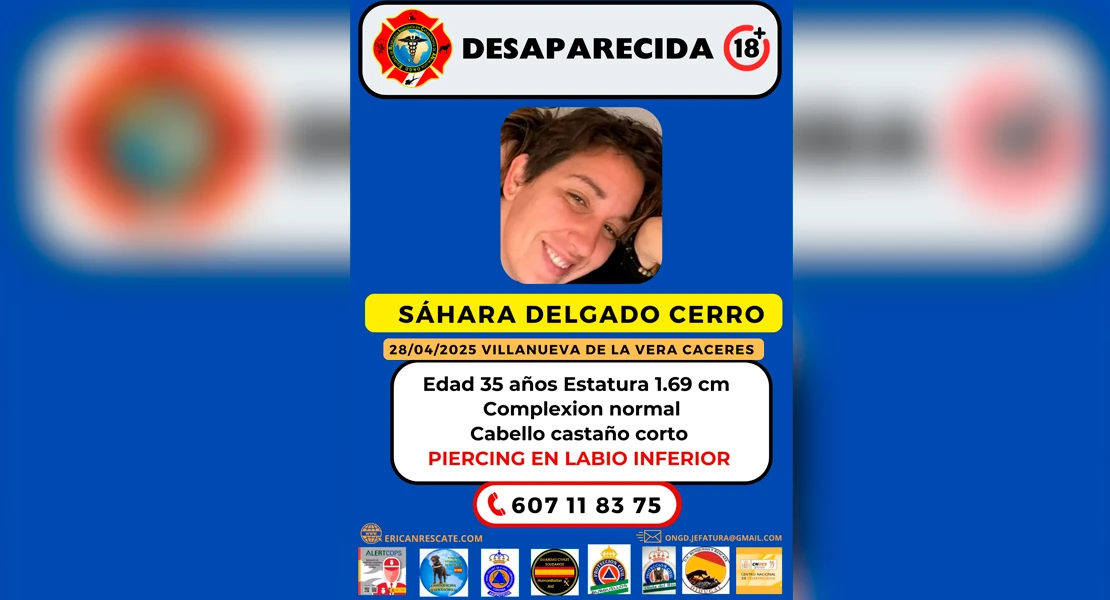 Sin rastro de Sáhara, la mujer desaparecida en Villanueva de la Vera (CC)