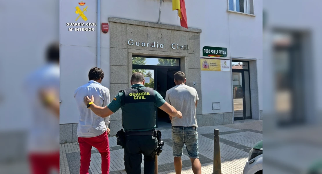 Detenidos dos portugueses tras robar el cableado público de una localidad extremeña