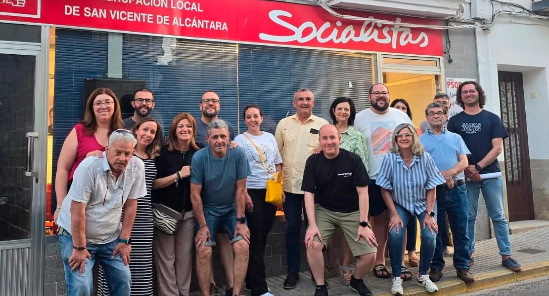 El PSOE de San Vicente de Alcántara renueva su Comisión Ejecutiva Local